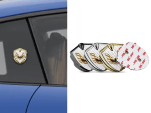 Pontiac Emblem Fender Badge Sports Style Glossy